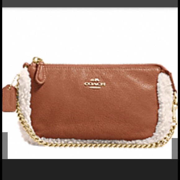 Coach Crossbody Sherling Bag in Tan - Picture 2 of 3